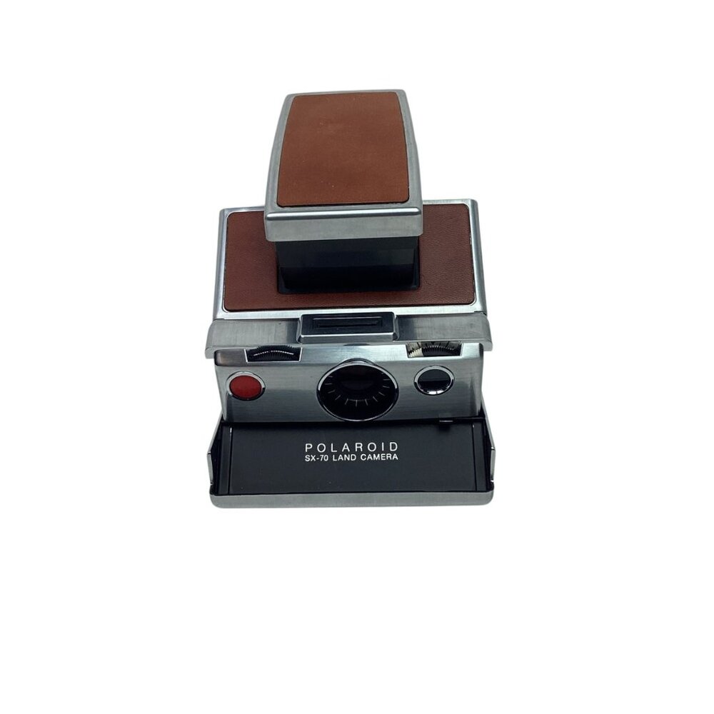 Vintage 1970’s Polaroid SX-70 Film Land Camera Original Tan Leather Case
